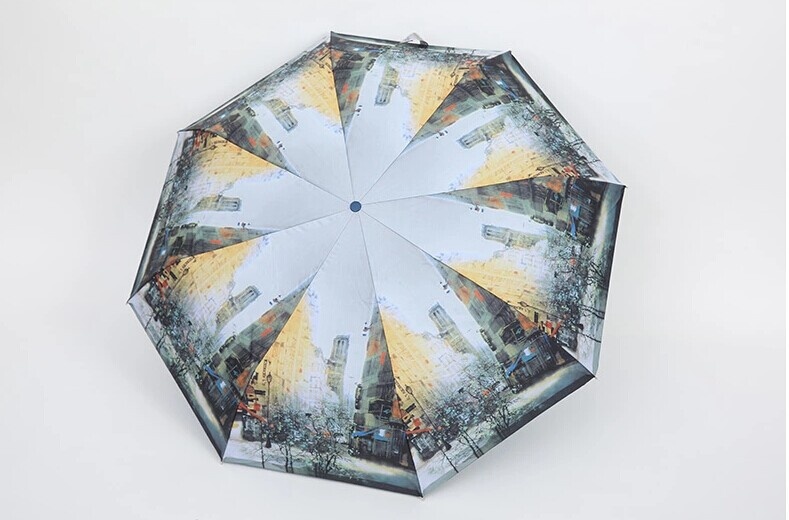 Automatic 3 folding umbrella