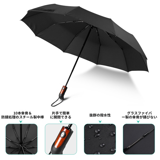 automatic open and close folding umbrella